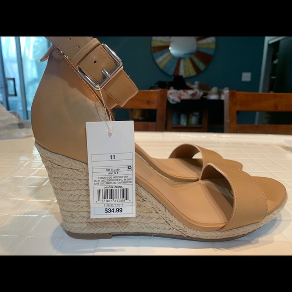 Tan Wedges- Brand New- Size 11 - Picture 2 of 4